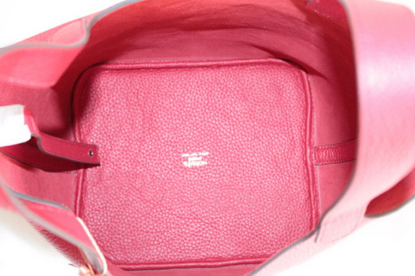 Fake & Replica Hermes Picotin Double Shoulder Bag Red 509060